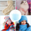 36Pcs Hook Set,Knitting Crochet Needle Plastic Sewing Needles for Knitting Looms Boards A 3