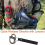 2pack Mask Quick Release Shackle with Leather Handle for Firefighter, 316 Stainless Steel Fixed Snap Lanyard 3