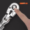 3/8 72-Tooth Carbon Steel Retractable Ratchet Wrench Automatic Quick Release Spanner Multifunctional Hand Tool 5