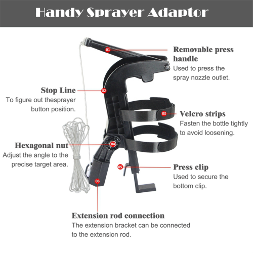 Adjustable Sprayer Bracket Adaptor Wasp Nest Aerosol Can Extension Parts