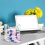 Adjustable Label Dispenser Acrylic Sticker Roll Holder Clear Holders 4 Disks 5