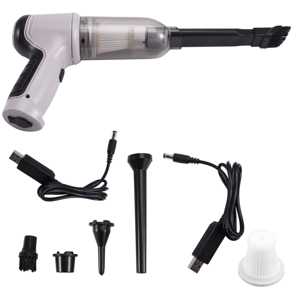 Mini Handheld Vacuum Cordless Car Cleaner Portable Rechargeable Dust Extracter Gray-image-OPC-PJ8CQ8V-NEW