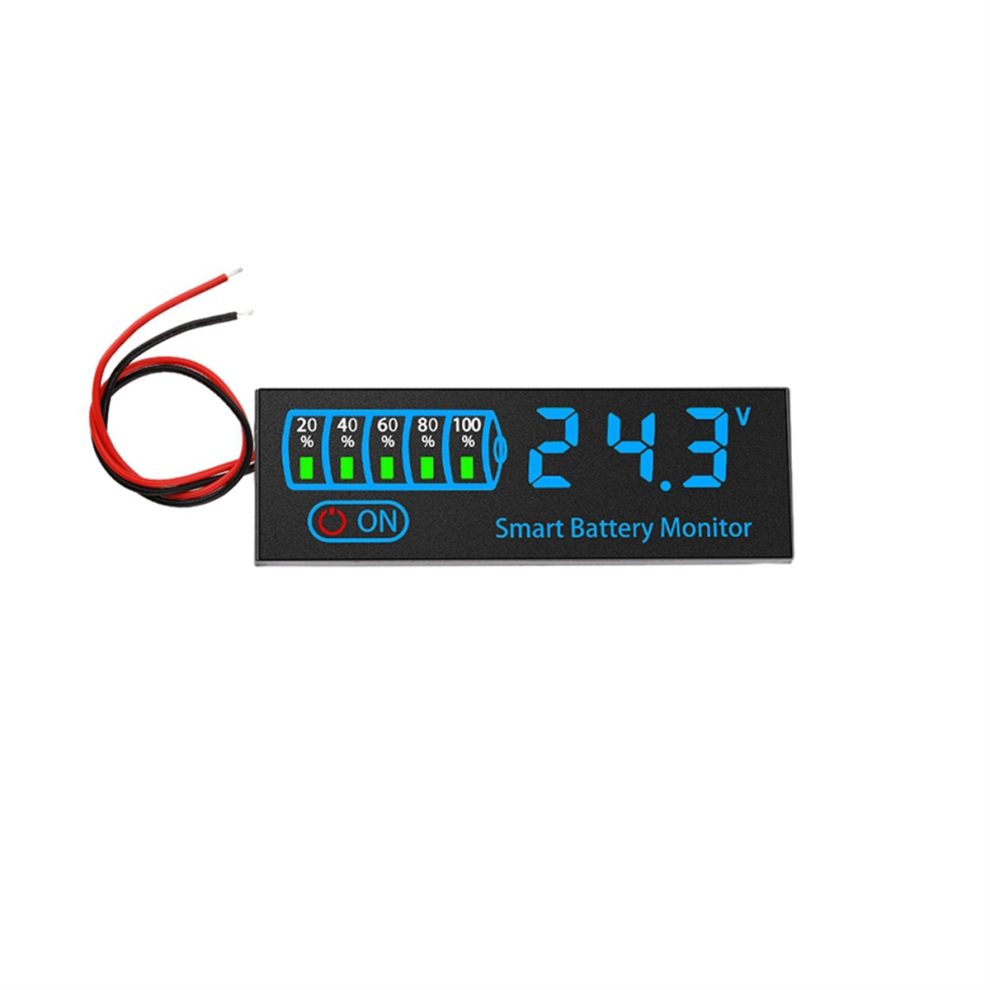 18650 Li-Ion Lipo Lithium Test 7-55V Acid Battery Level Indicator Tester Leddisplay Meter Module Capacity Voltagemeter,D 4851045541791