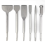 250mm Chisel Set SDS Plus Shank Electric Hammer Drill Bit Point Groove Flat Masonry Tools for Concrete Brick Wall 1