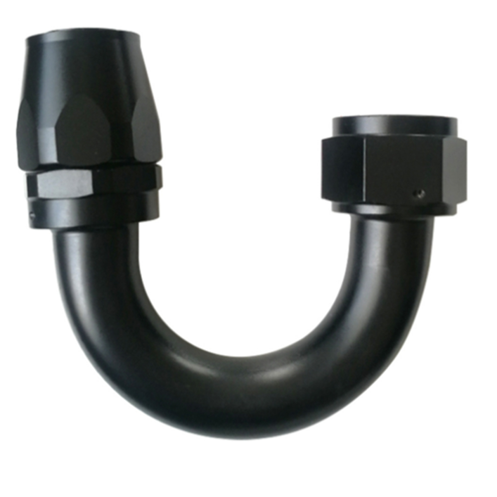 Car Modification Parts Universal An20 180 Swivel Oil Pipe Hose Connector Detachable Cooling Black 4851045544457