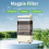 Turtle Tank Waterfall Filter Low Water Suction Purification Recirculating Box Fecal Clean Up 11