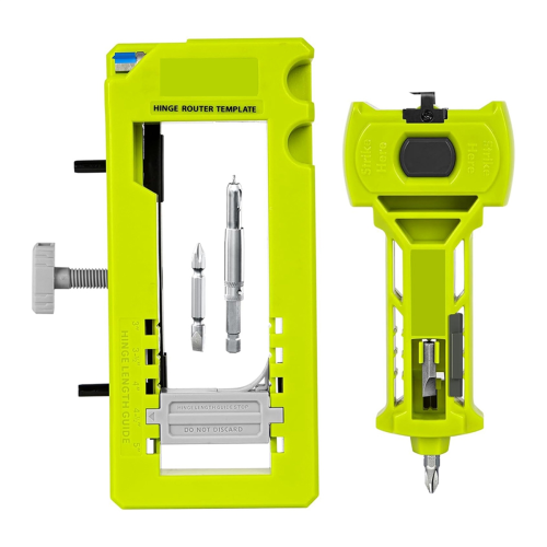 Door Hinge & Latch Installation Kit, Mortiser Template, for Accurate Chiseling and Scoring