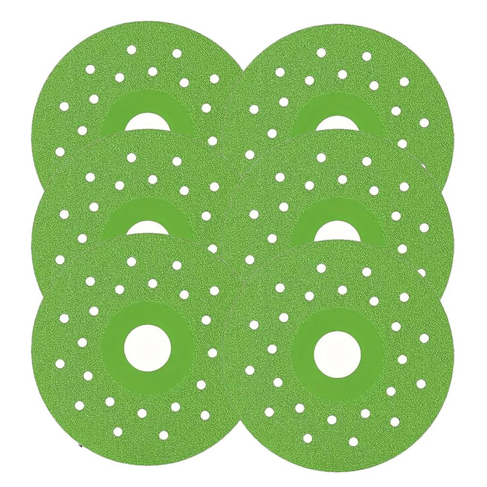 Diamond Chamfered Saw Blades For Cutting And Grinding Tile Marble, 4 Inch Glass Disc 1Mm (6Pcs) 4851045545546