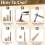 14 PCS Leather Sewing Awl Needle Set with Copper Handle, for Craft Tools 5