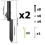 Fence Repair Kit 2X Thickened Metal Support Stakes Solid Ground Spike Quick Fix Post Stabilizer for Tilted 6