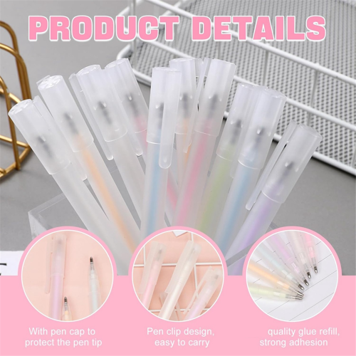 48 Quick Drying Color Spot Glue Pen Bulk, Dry Roller Pens Easy Control Precision Ballpoint 2