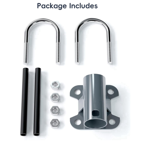 Universal Mount U-Bracket for V2 Dish Roof Mast to Pole Pipe Bracket Adapter 2