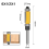 1/2 6mm Shank Flush Trim Router Bit with Double Bearing Drill Tool for Wood Formwork Pattern A 3