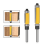 1/2 6mm Shank Flush Trim Router Bit with Double Bearing Drill Tool for Wood Formwork Pattern A 4
