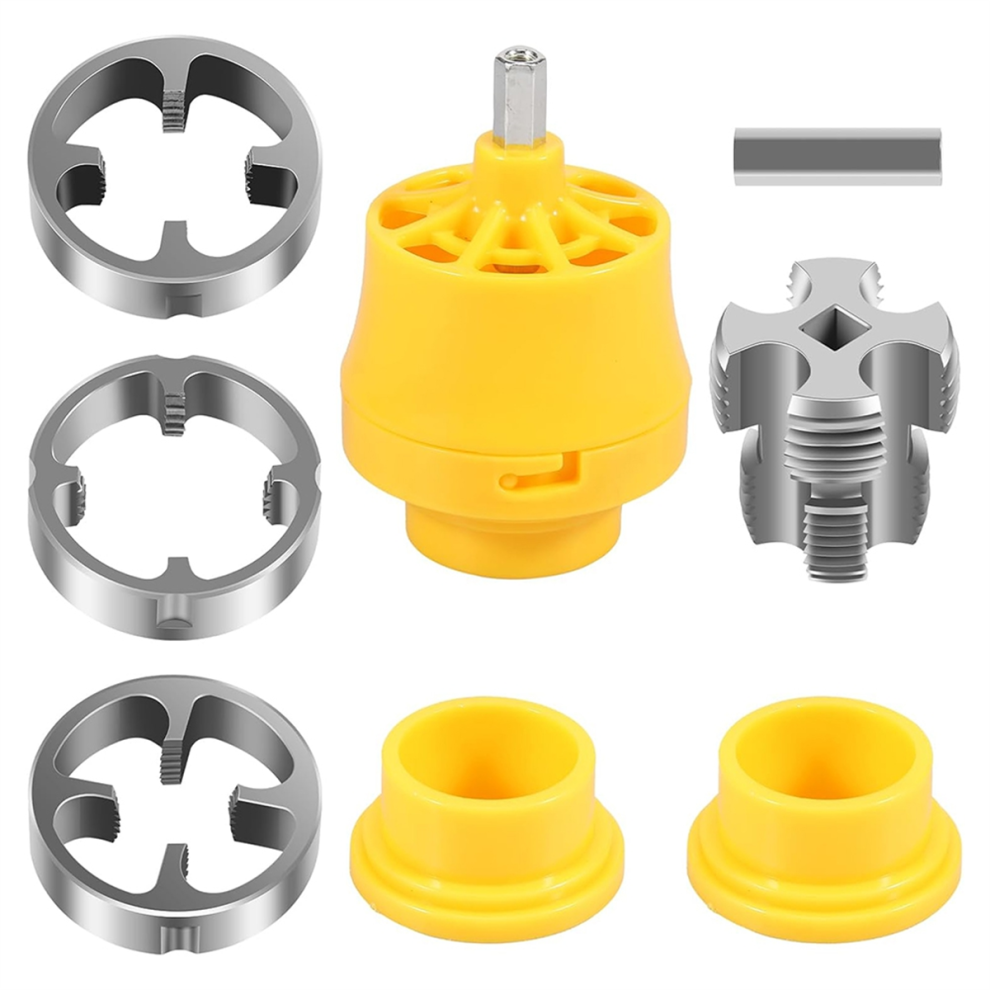Pvc Thread Maker Tool For Electric Drill, Dies Pipe Threader Plumbing Tool, Threading Kit A 4851045547762