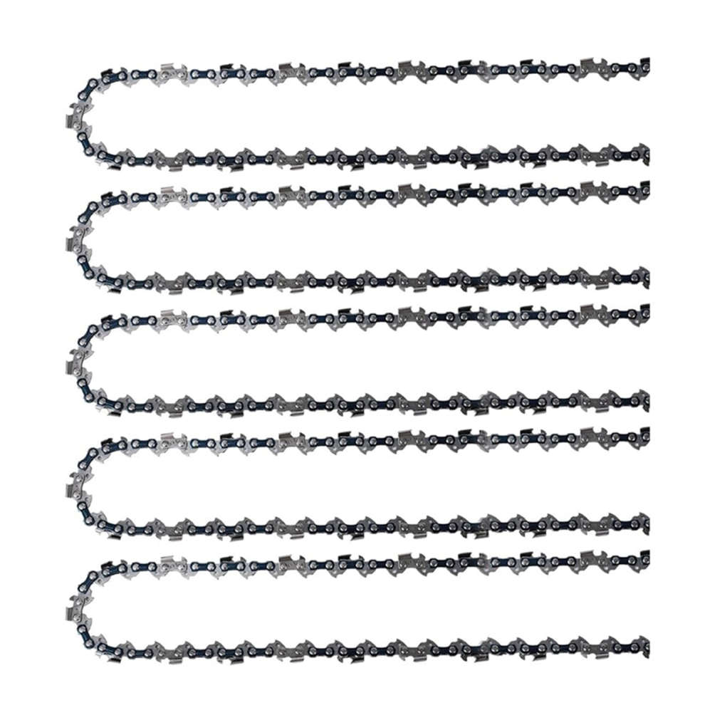 Saudism 5Pack 14In Chainsaw Chain 52 Drive Links .050In Gauge, 3/8In Pitch Replacement Chains For