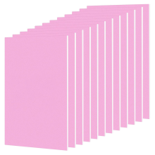 12pcs Pink Carving Blocks PVC Linoleum Soft Stamp Making Kits for Printing, Printing