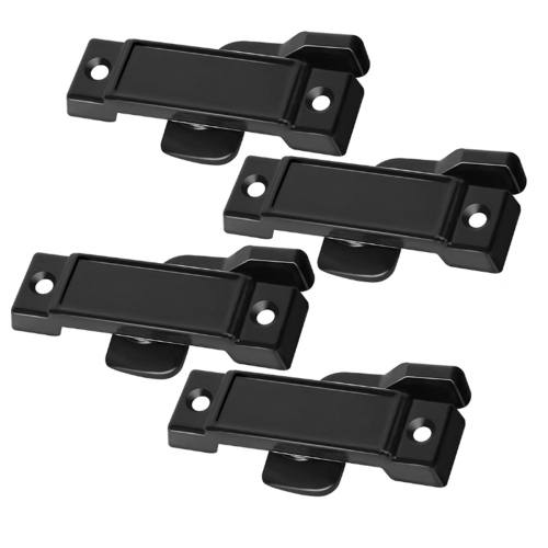 4 Pcs Window Replacement Sash Lock-2-1/4 Inch Mounting Hole Centers Lock,Black Lock 1