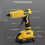 Upgraded Glue 100W Digital Temperature Adjustable Cordless for 18V 20V Battery 4