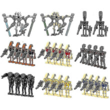 28pcs Pack Battle Soldiers, Generals And Droids with Weapons Set, Building Blocks Action Figures Toys Kids Gifts - Sjue