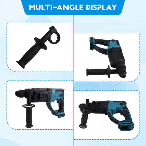3 Functions Electric Brushless Rotary Hammer Multifunctional Impact Drill Power Tools for 18V Battery