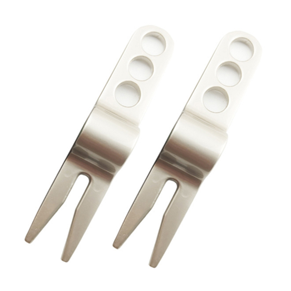 Photos - Golf  Fork Divot Pitch Repairer Tool Prongs for Putting Green Lawn Maintenance/Groove Clean/Mark Ball Silver