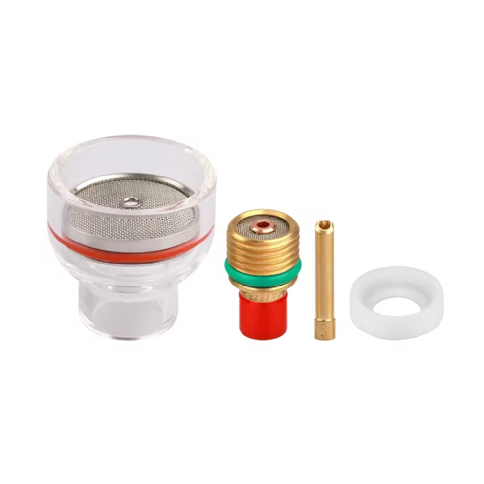 Photos - Power Tool Accessory 16 Glass Cup Nozzle 2.4mm Collect Body Short Gas Lens 2HSGS Gasket Kit for TIG Welding Torch WP9 WP20 Accessories