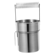 Double Layer Paint Brush Washer Practical Cleaner Cup for Oil Brushes Stainless Steel Cleaning Bucket