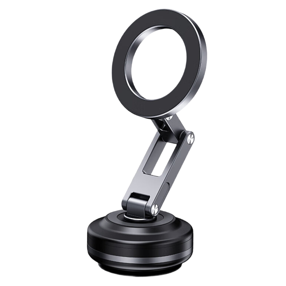 Upgraded Magnetic Car Phone Holder 360Rotation & Vacuum Suction Anti-Slip Shockproof Universal Fit For All Phones Grey 4853680496375