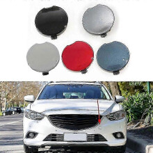 (1pc black) Car Front Bumper Tow Hook Cover Lid Towing Trailer Hauling Eye Cap For Mazda 6 Atenza Sedan 2013 2014 2015 2016