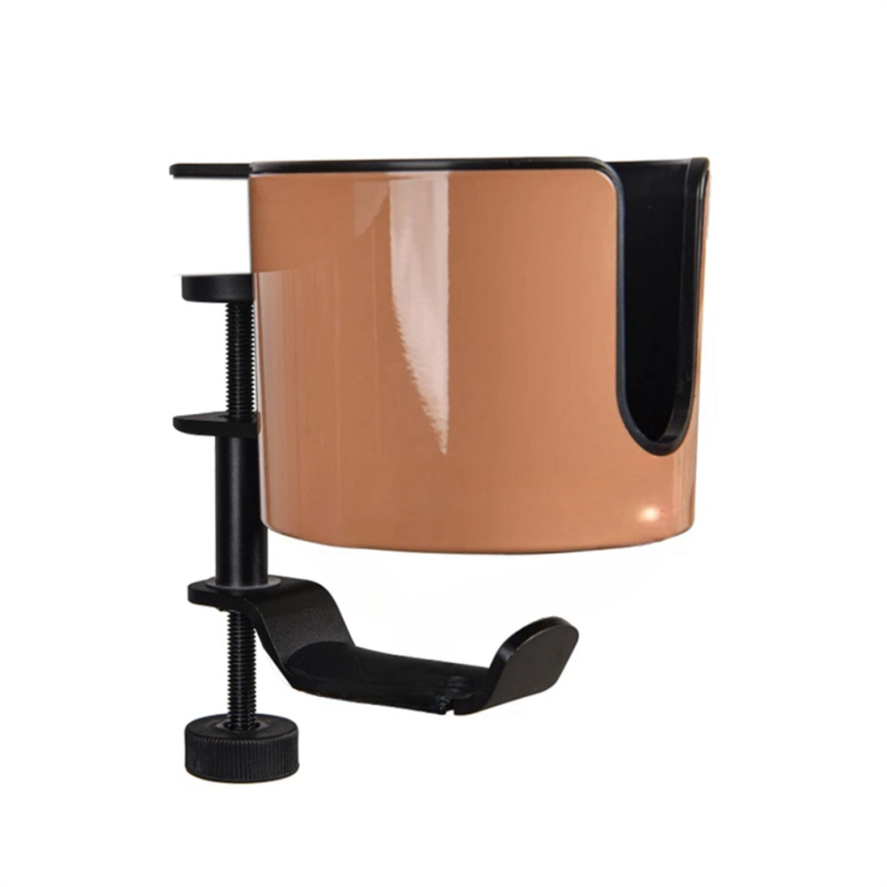 Photos - Other Furniture Desk Cup Holder 2 in 1 with Headphone Hanger 360-Degree Rotation Adjustable Arm Clamp Headset Hook