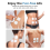 TENS Unit Replacement Pads 40PCS Value Pack, Reusable Latex-Free Electrodes Compatible with Machine White 6