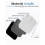 TENS Unit Replacement Pads 40PCS Value Pack, Reusable Latex-Free Electrodes Compatible with Machine White 3