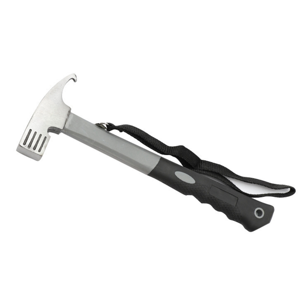 Outdoor Camping Tent Canopy Hammer Multifunctional Nail Puller Equipment Grey 4853680400327