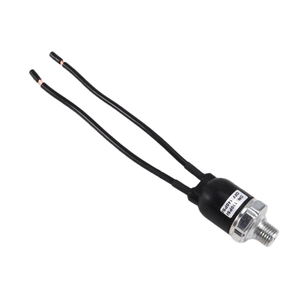 Air Compressor Pressure Switch With 12Awg Wires 12V 20A 1/4 Npt, 110-140Psi 4853680400952