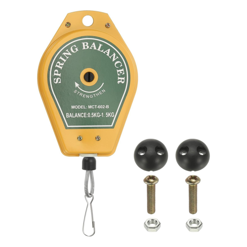 Retractable Spring Balancer, Bearing Tool Load Balancer 4 Feet Adjustable Cable Retractor 1.1-3.3lbs (0.5-1.5kg)