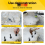 5Pcs Stone Splitter Heavy Duty Plug Wedge Shims Expansion Tool for /Marble Separator Hand 4
