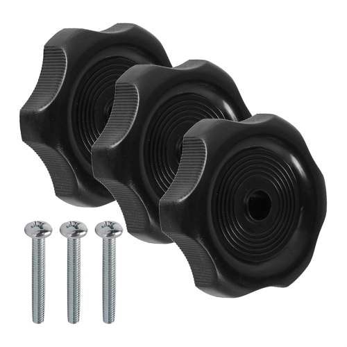3 Pack Black 1inch Shaft RV Window and Vent Knob Interior Hardware Replacement Trailer Latch 1