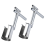 2PCS Bulb Planter Tool,Plant and Fruit Tree Seedling Transplanter, Stainless Steel Seed Planting Tools Easy Transplanter 1