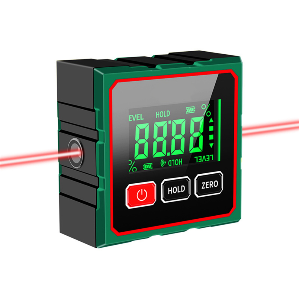 Magnetic Digital Angle Finder With Electronic Laser 360 Lcd Protractor Mini Inclinometer Measuring Tool 4853680404189