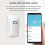 Smart Motion Sensor, Wifi Wireless Security Alarm,with Free Notification Tuya App Control Home Security Pir Motion Detector, Compatible with Alexa, Si 3