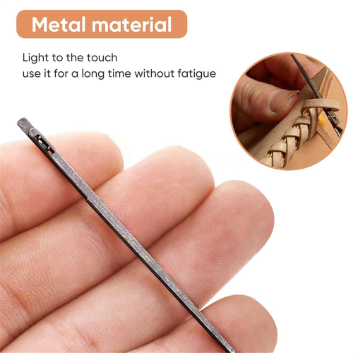 30Pcs Sewing Leather Needle Manual Lacing Threading Single- Steel Craft Tool 2
