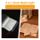 Book Light, Rechargeable Clear LED Flat Reading Light with 3 Colors & Timer, Plate Lamp Full Page White 8