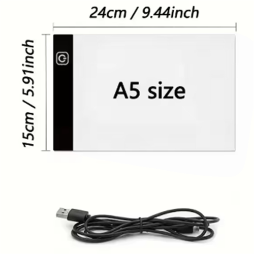 A5 Three Level Dimmable Led Light Pad Drawing Board Tracing Box Eye Protection Easier for Painting 2