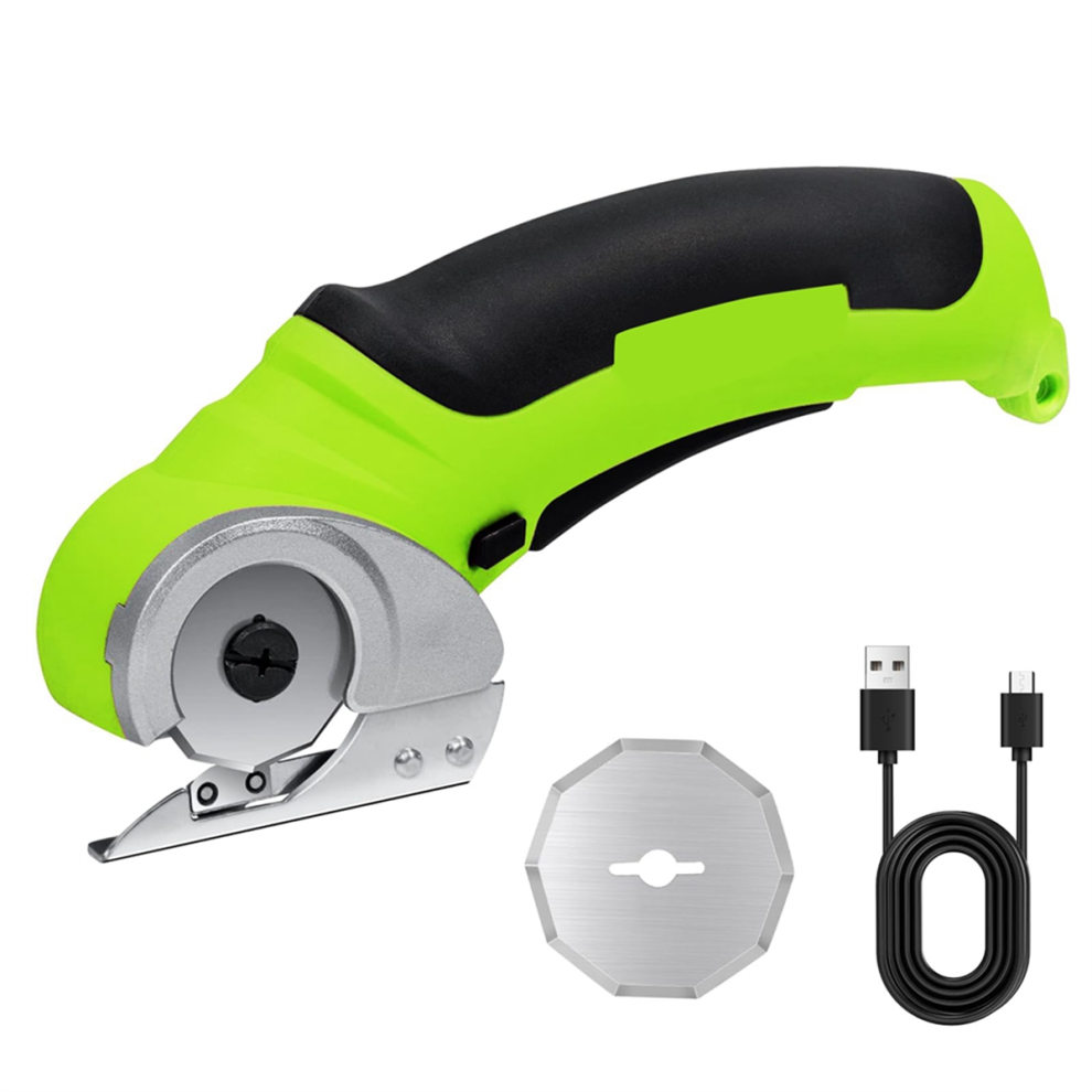 Cordless Electric Fabric Scissors, Power Rotary Cutter,Cardboard Box Heavy Duty Scissor, Rechargeable Sewing Shears 4853680405513