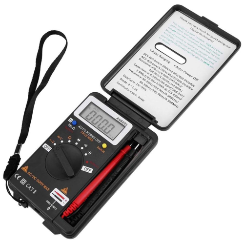 AN8203 Digital Multimeter Voltmeter Ohm Meter LCD Display Current Diodes Capacitance Transistor Measuring