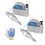 Retractable Plumb-Bob, with 19.7 Ft Auto -Cord & Quick Stabilizing-Bob for Construction Industry Assignments 2PCS 2