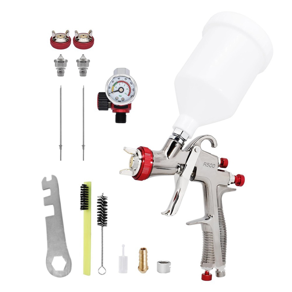 R500 Lvlp Air Kit With 1.3/1.5/1.7Nozzles & Oil Separator Regulator, Automotive, Car Paint Sprayer 4853680418865