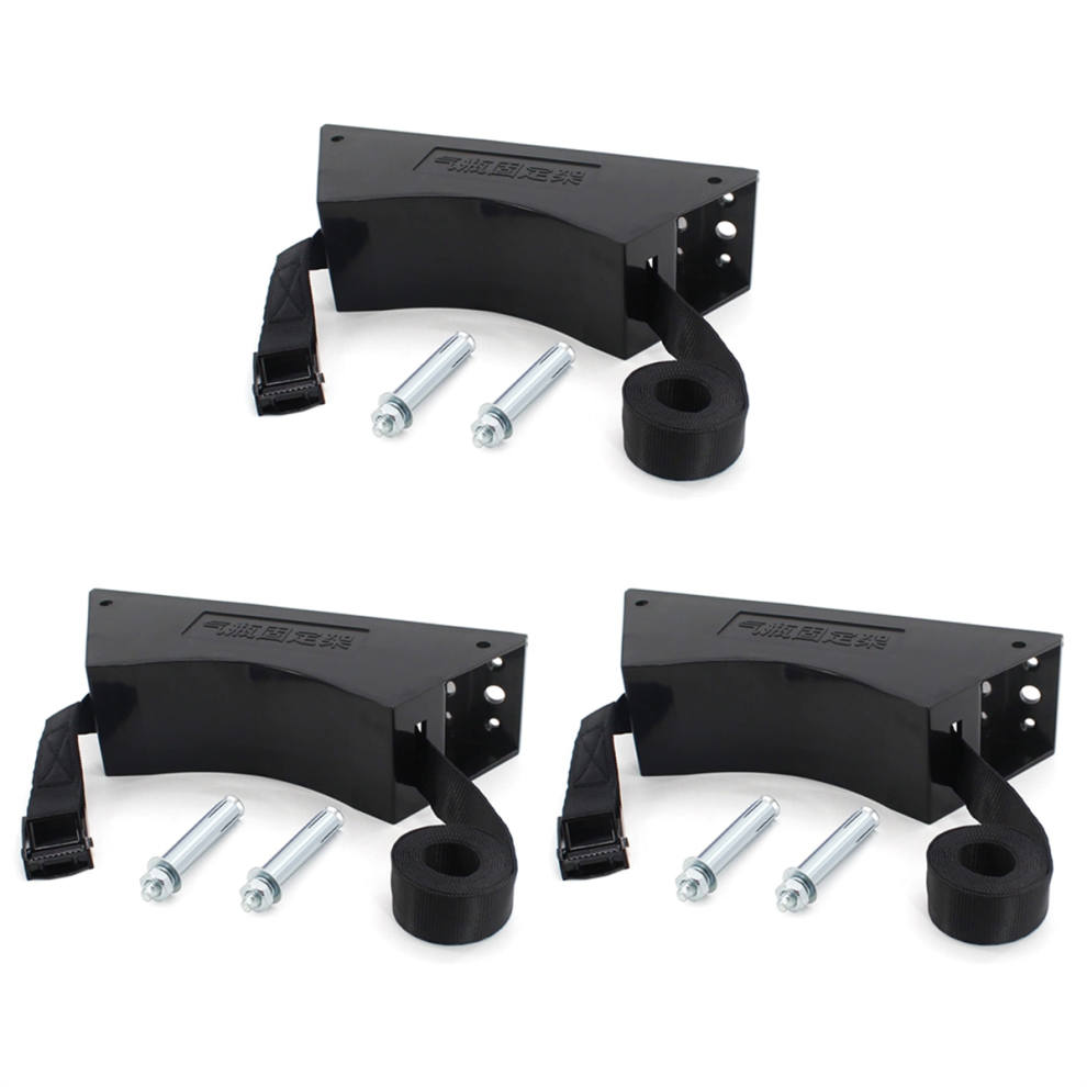 Propane Tank Holder Gas Cylinder Wall Mounted Bracket Mount With Screws 3Set 4853680418094