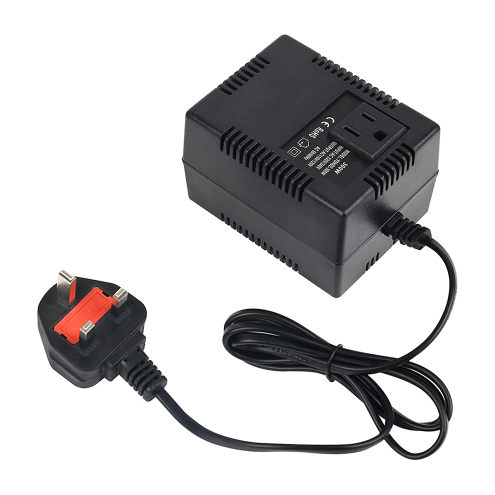 300W Voltage Converter Transformer 220V/240V To 110V/120V, Intelligent Efficient Adapter With Thermal Protection Uk Plug 4853680418506
